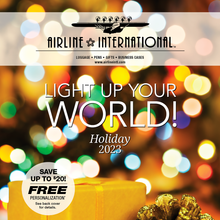 Load image into Gallery viewer, Airline International 2023 Holiday Catalog Graphic.