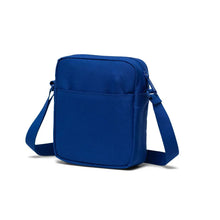 Load image into Gallery viewer, Angled back view of the royal blue cross body bag.