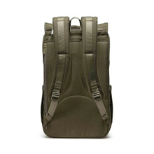 Load image into Gallery viewer, Back panel view of the ivy green backpack.