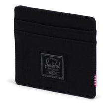 Load image into Gallery viewer, Angled view of the black Charlie Card Holder.