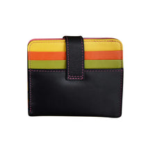 Load image into Gallery viewer, Bi-Fold Credit Card Wallet - Black Brights