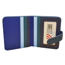 Load image into Gallery viewer, Bi-Fold Credit Card Wallet - Denim Multi
