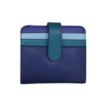 Load image into Gallery viewer, Bi-Fold Credit Card Wallet - Denim Multi