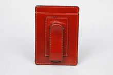 Load image into Gallery viewer, ITALIAN LEATHER MONEY CLIP CARD CASE