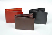 Load image into Gallery viewer, Sierra Italian Leather Billfold w/extra Page - Black