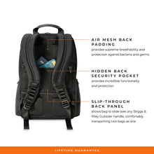 Load image into Gallery viewer, HTA Medium Multi-pocket Black Backpack