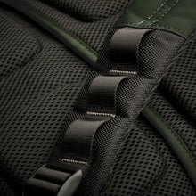 Load image into Gallery viewer, Briggs & Riley HTA Large Cargo Backpack - Hunter
Image of Molly Loops on back of backpack straps. Allowing for objects to be attached to straps with carabineer accessory. Carabineer not included in purchase.
Dimensions: 18.5" x 14" x 8"
Weight: 2.5 lbs.