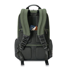Load image into Gallery viewer, Briggs & Riley HTA Large Cargo Backpack - Hunter
The hidden back security pocket which provides incredible functionality and protection.
Dimensions: 18.5" x 14" x 8"
Weight: 2.5 lbs.