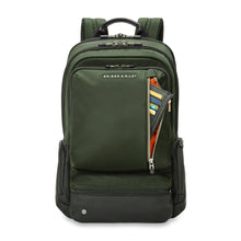 Load image into Gallery viewer, Briggs & Riley HTA Large Cargo Backpack - Hunter
Image of vertical zip pocket on front panel, allowing for quick access to your travel essentials.
Dimensions: 18.5" x 14" x 8"
Weight: 2.5 lbs.
