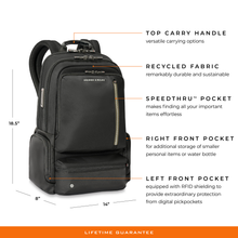 Load image into Gallery viewer, HTA Large Cargo Black Backpack