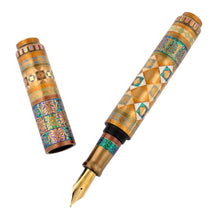 Load image into Gallery viewer, View of the Fountain Pen with the cap set to the side on a white background.