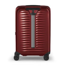 Load image into Gallery viewer, Back panel view of the red suitcase.