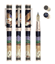 Load image into Gallery viewer, Full front view of the
America the Beautiful Roller Ball Pen in Onyx