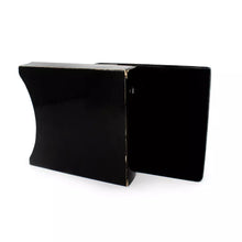 Load image into Gallery viewer, Back view of the sleeve and presentation box. Set on a white background. Each items shows signs of wear due to age.