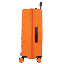 Load image into Gallery viewer, Side view of the suitcase on a white background. This side features a black handle.