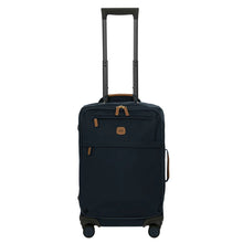 Load image into Gallery viewer, Front view of the suitcase on a white background. The telescopic handle is pulled all the way up.