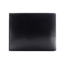 Load image into Gallery viewer, Sierra Italian Leather Billfold - Black - Back