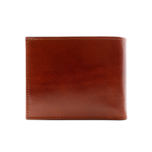 Load image into Gallery viewer, Sierra Italian Leather Billfold - Cognac -  Back