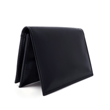 Load image into Gallery viewer, Sierra Italian Leather Gusseted Card Case - Black