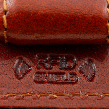 Load image into Gallery viewer, Sierra Italian Leather Money Clip Card Case - Cognac