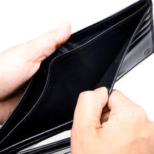 Load image into Gallery viewer, Sierra Italian Leather Billfold w/extra Page - Black