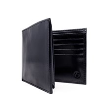 Load image into Gallery viewer, Sierra Italian Leather Billfold w/extra Page - Black