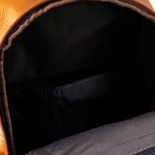 Load image into Gallery viewer, DayTrekr Leather Summit Backpack - Tan
Image of Large Zip Opening for quick access to main packing compartment
Dimensions: 18"h x 13"w x 7"d
