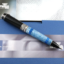 Load image into Gallery viewer, Delta Israel's 60th Anniversary Sterling Silver Rollerball Pen