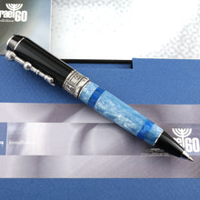 Load image into Gallery viewer, Delta Israel's 60th Anniversary Sterling Silver Rollerball Pen