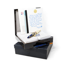 Load image into Gallery viewer, Dragon Jules Verne Solid 18K Gold Squid Limited Edition Fountain Pen w/ Rubies Packaging