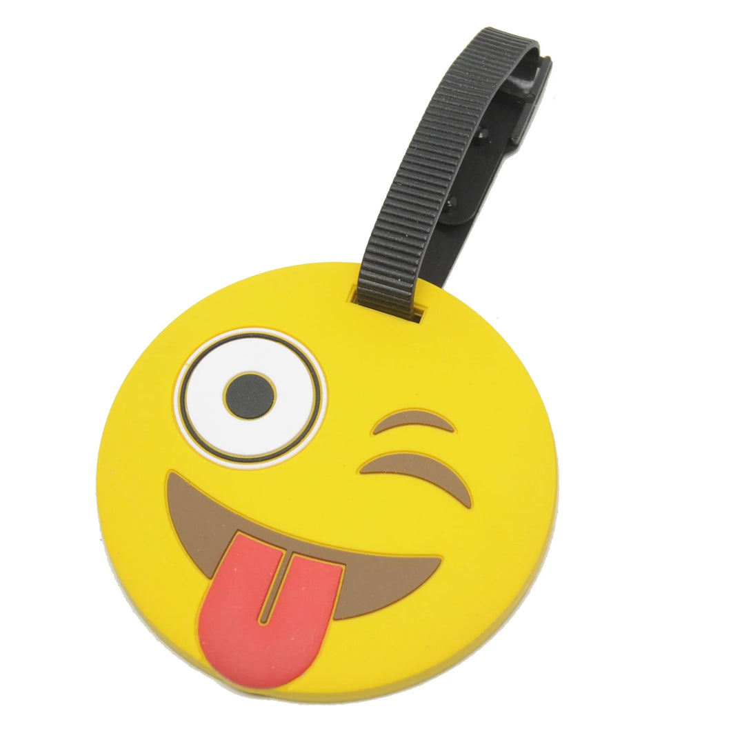 Emoji Luggage Tag - Tongue Out