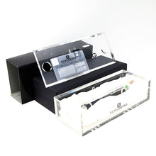 Load image into Gallery viewer, Edelberg Sloop EB-1001 - Black Resin w/ Red Racing Stripe Rollerball Pen - Floor Model