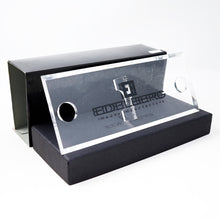 Load image into Gallery viewer, Edelberg Sloop EB-1001 - Black Resin w/ Red Racing Stripe Rollerball Pen - Floor Model