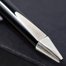 Load image into Gallery viewer, Edelberg Sloop EB-1001 - Black Resin w/ Red Racing Stripe Rollerball Pen - Floor Model