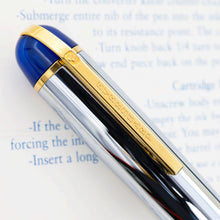 Load image into Gallery viewer, Angled close up to the cap clip. The Eversharp logo is engraved vertically on it.