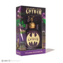 Load image into Gallery viewer, Shadows Over Gotham City 'The Joker Signature Ink' 38 milliliter gel ink bottle in its original window box packaging, featuring the Joker and Gotham City graphics.