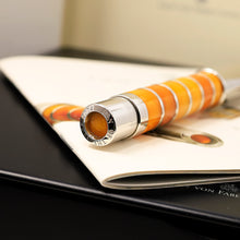 Load image into Gallery viewer, Top of fountain pen, engraved text reads "Pen of the Year 2004"