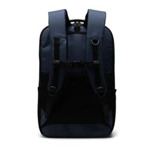 Load image into Gallery viewer, Back panel view of the Mood indigo Kaslo backpack.