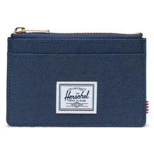 Load image into Gallery viewer, Front view of the navy blue wallet.