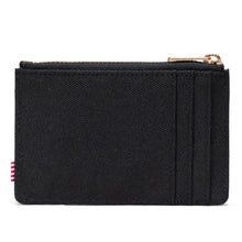 Load image into Gallery viewer, Back view of the black card holder wallet.
