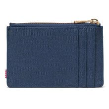 Load image into Gallery viewer, Back panel view of the navvy blue cardholder wallet.
