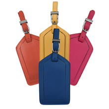 Load image into Gallery viewer, Leather Luggage Tag