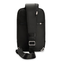 Load image into Gallery viewer, Briggs & Riley @Work Sling in Black
Back Panel view showing adjustable sling strap
Dimensions:  13 x 8.5 x 4 in / 33 x 21.6 x 10.2 cm