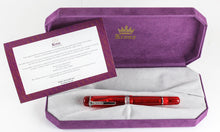 Load image into Gallery viewer, The rollerball pen inside the presentation box with the certificate.