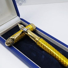 Load image into Gallery viewer, Michel Perchin Faberge Coronation Fountain Pen in Yellow