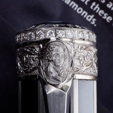 Load image into Gallery viewer, Montblanc US Signatures For Freedom John Adams Lim. Ed. White Gold Fountain Pen