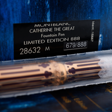 Load image into Gallery viewer, Montblanc Catherine II the Great LTD ED 888 Solid Gold Fountain Pen - SEALED