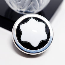 Load image into Gallery viewer, Close up to the ink pot cap with Montblanc logo.