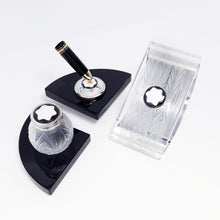 Load image into Gallery viewer, Montblanc Creation Lalique Limited Edition Desk Set - Ink Well - Blotter - Stand