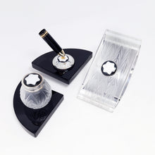 Load image into Gallery viewer, The pen holder, ink pot and ink blotter.